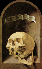 Репродукция картины "skull" художника "мабюз"