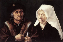 Копия картины "an elderly couple" художника "мабюз"