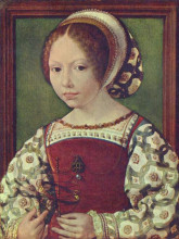 Репродукция картины "a young princess (dorothea of denmark0)" художника "мабюз"