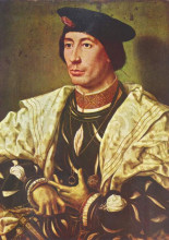 Картина "portrait of baudoin of burgundy" художника "мабюз"