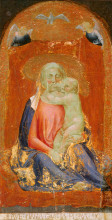 Копия картины "madonna of humility" художника "мазаччо"