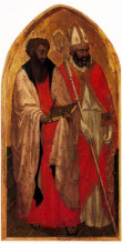 Копия картины "san giovenale triptych. left panel" художника "мазаччо"