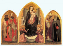 Копия картины "st. juvenal triptych" художника "мазаччо"