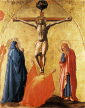 Репродукция картины "crucifixion" художника "мазаччо"