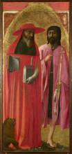 Картина "st jerome and st john the baptist" художника "мазаччо"