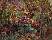 Репродукция картины "the tangled garden" художника "макдональд джеймс эдуард херви"