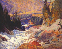 Репродукция картины "montreal river" художника "макдональд джеймс эдуард херви"