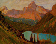 Копия картины "cathedral peak, lake o&#39;hara" художника "макдональд джеймс эдуард херви"