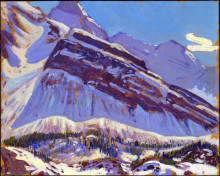 Картина "september snow on mount schaffer" художника "макдональд джеймс эдуард херви"