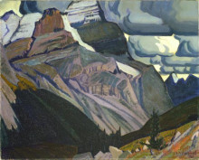Репродукция картины "dark autumn, rocky mountains" художника "макдональд джеймс эдуард херви"