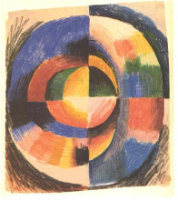 Репродукция картины "colour circle" художника "маке август"