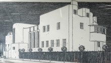 Копия картины "le dessin de mackintosh de la &#39;house for an art lover&#39;" художника "макинтош чарльз ренни"