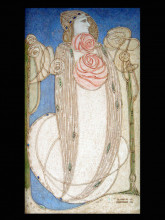 Копия картины "d&#233;cor de la salle &#224; manger (house for an art lover, glasgow)" художника "макинтош чарльз ренни"