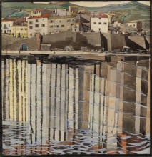 Копия картины "la rue du soleil, port vendres" художника "макинтош чарльз ренни"