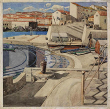 Картина "the little bay, port vendres" художника "макинтош чарльз ренни"