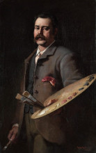 Репродукция картины "self-portrait" художника "мак-каббин фредерик"