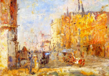 Копия картины "collins street" художника "мак-каббин фредерик"