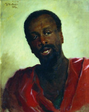 Копия картины "африканец" художника "маковский константин"