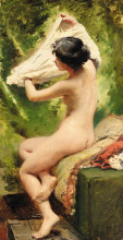 Картина "beauty preparing to bathe" художника "маковский константин"