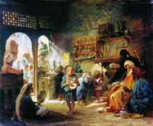 Копия картины "в каирской кофейне" художника "маковский константин"