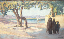 Копия картины "nile landscape" художника "малеас константин"