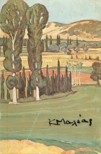 Копия картины "landscape" художника "малеас константин"