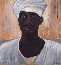 Репродукция картины "black man" художника "малеас константин"