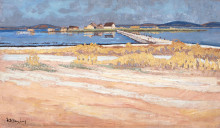 Репродукция картины "landscape - messolonghi lagoon" художника "малеас константин"