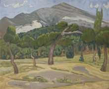 Репродукция картины "penteli landscape" художника "малеас константин"
