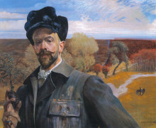 Картина "self-portrait with pisanka" художника "мальчевский яцек"