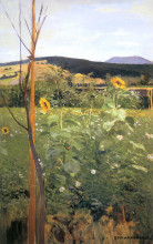 Репродукция картины "sunflowers" художника "мальчевский яцек"