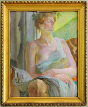 Копия картины "bacchante (portrait of maria bal)" художника "мальчевский яцек"