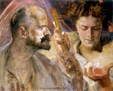 Картина "self-portrait&#160;with the&#160;muses" художника "мальчевский яцек"