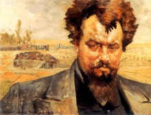 Картина "portrait of jan kasprowicz" художника "мальчевский яцек"