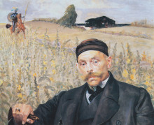 Репродукция картины "portrait of waclaw karczewski" художника "мальчевский яцек"