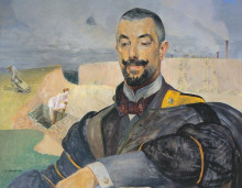 Репродукция картины "portrait of erazm baracz" художника "мальчевский яцек"
