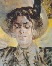 Копия картины "portrait of maria balowa" художника "мальчевский яцек"