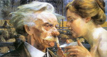 Репродукция картины "portrait of stanislaw bryniarski" художника "мальчевский яцек"