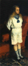 Копия картины "portrait of a boy in a white suit" художника "малявин филипп"