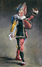 Репродукция картины "polichinelle" художника "мане эдуард"