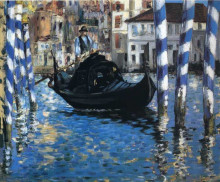 Репродукция картины "the grand canal of venice (blue venice)" художника "мане эдуард"
