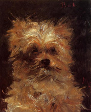 Репродукция картины "head of a dog" художника "мане эдуард"