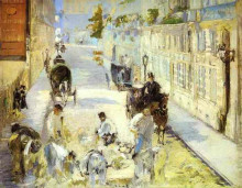 Копия картины "the road-menders, rue de berne" художника "мане эдуард"