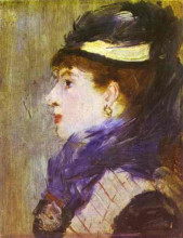 Картина "portrait of a lady" художника "мане эдуард"