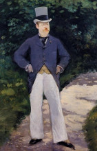 Репродукция картины "portrait of monsieur brun" художника "мане эдуард"