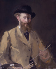 Копия картины "self portrait with a palette" художника "мане эдуард"