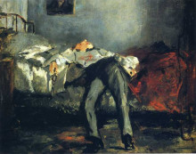 Копия картины "the suicide" художника "мане эдуард"