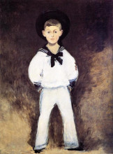Репродукция картины "portrait of henry bernstein as a child" художника "мане эдуард"
