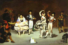 Репродукция картины "the spanish ballet" художника "мане эдуард"
