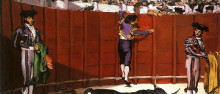 Копия картины "the bullfight" художника "мане эдуард"